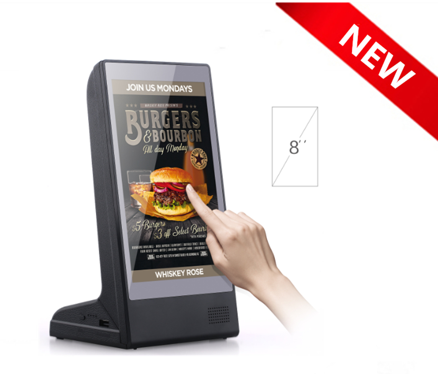 FYD-898 WiFi 8 Inch Call Order Restaurant Table Advertising Display Player