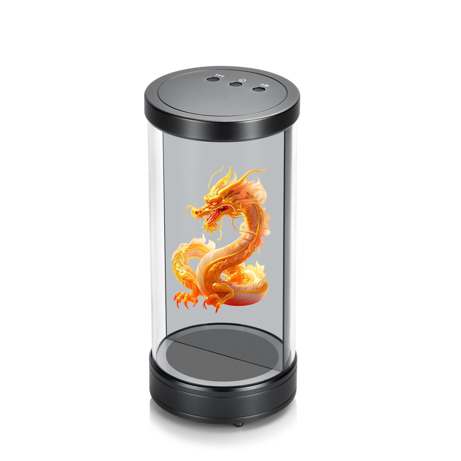 FYD-5.5 Desktop Portable Battery Powered Hologram Cylinder Box Display