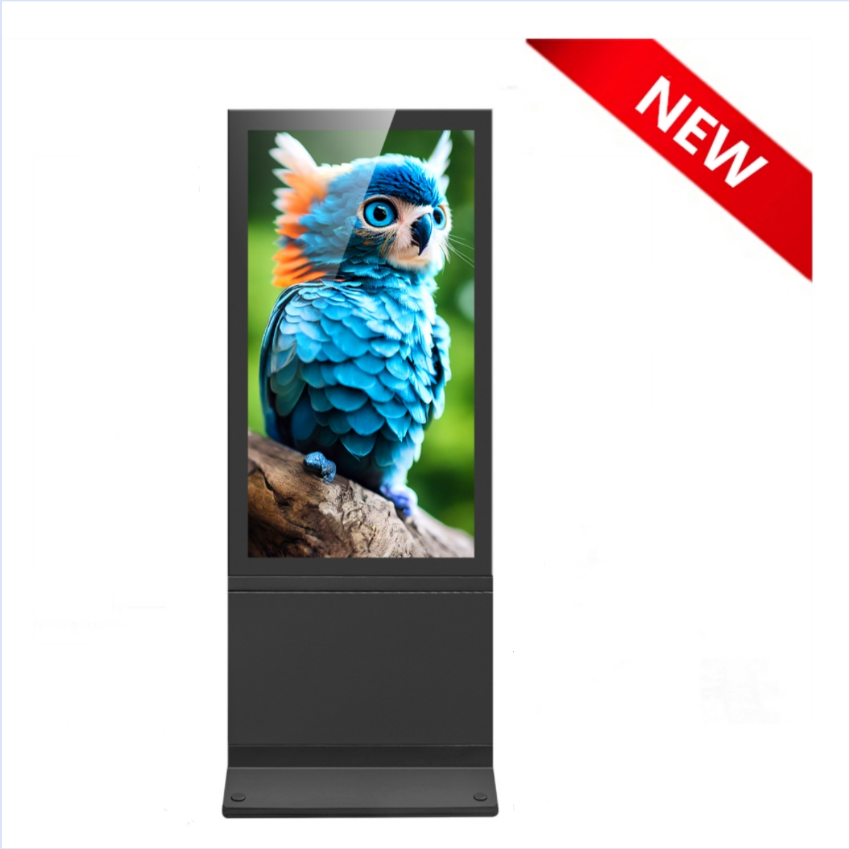 Floor Standing Outdoor Waterproof 3000nits Ultra-thin LCD Advertising Display 